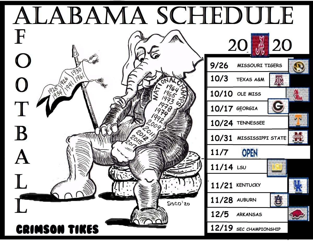 Printable Alabama Football Schedule 2024 Fred Pamela
