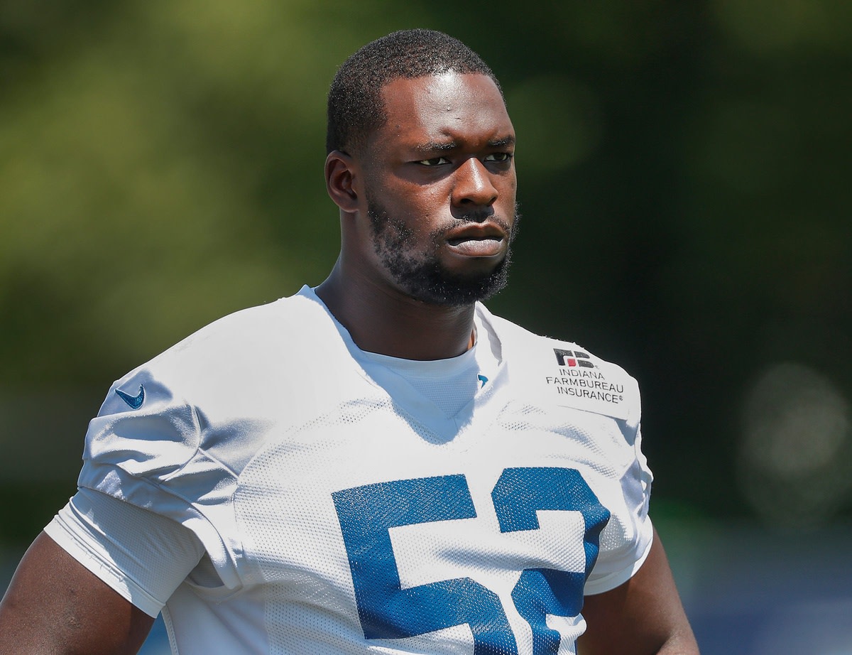 Second-year Indianapolis Colts defensive end Ben Banogu had a solid Saturday practice at training camp.