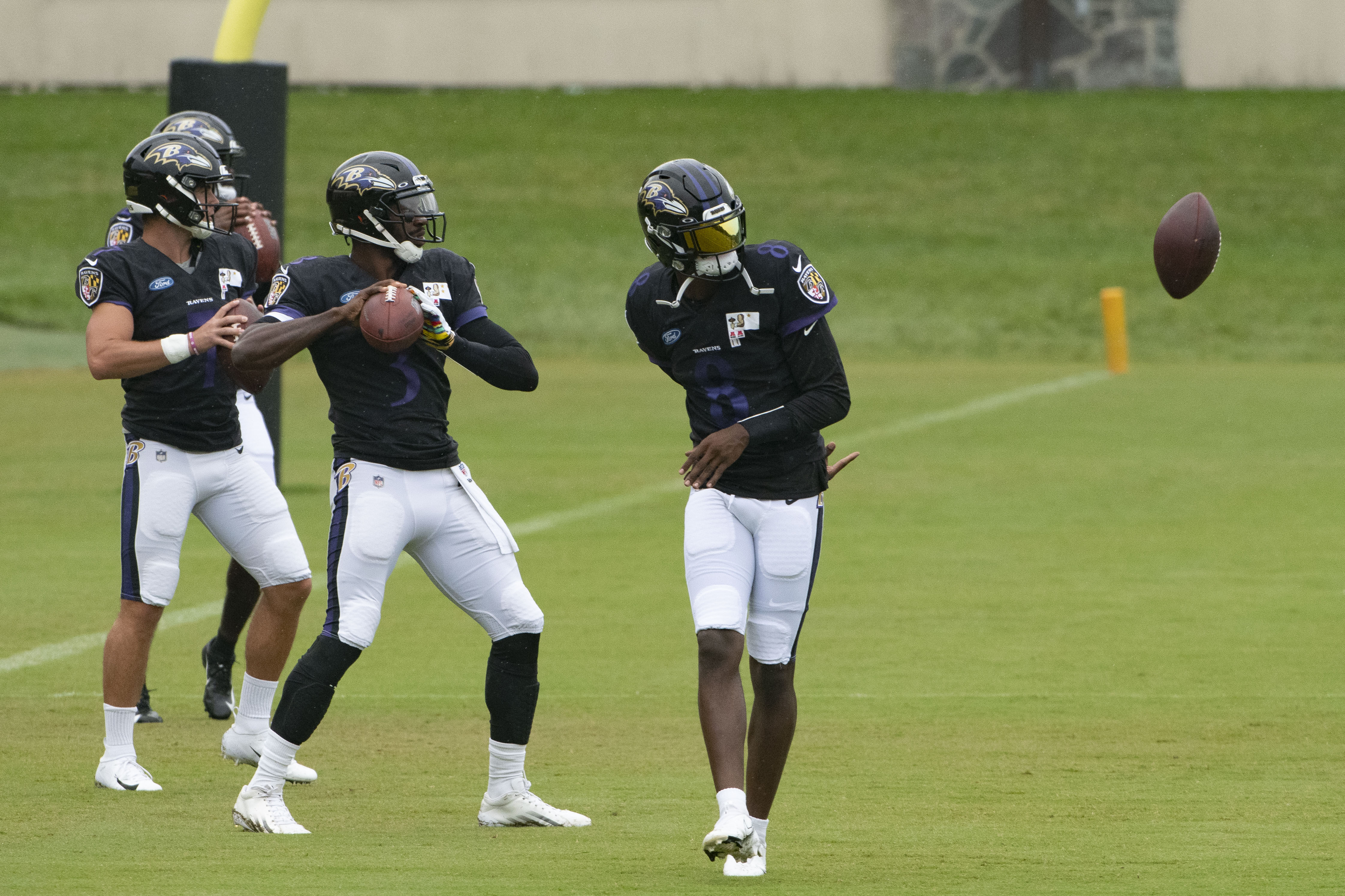 Ravens Training Camp Lamar Jackson returns to practice Sports
