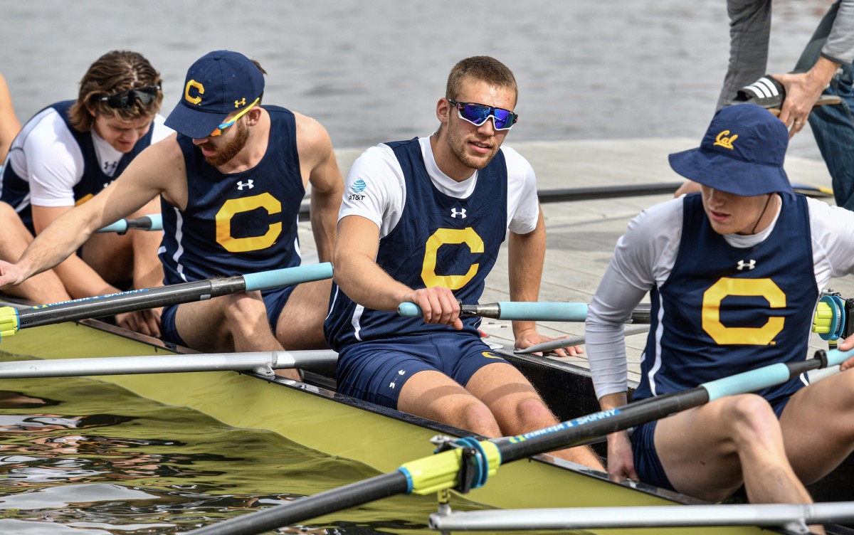 Elliott Kemp, second from right, is hoping for smooth sailing in the spring