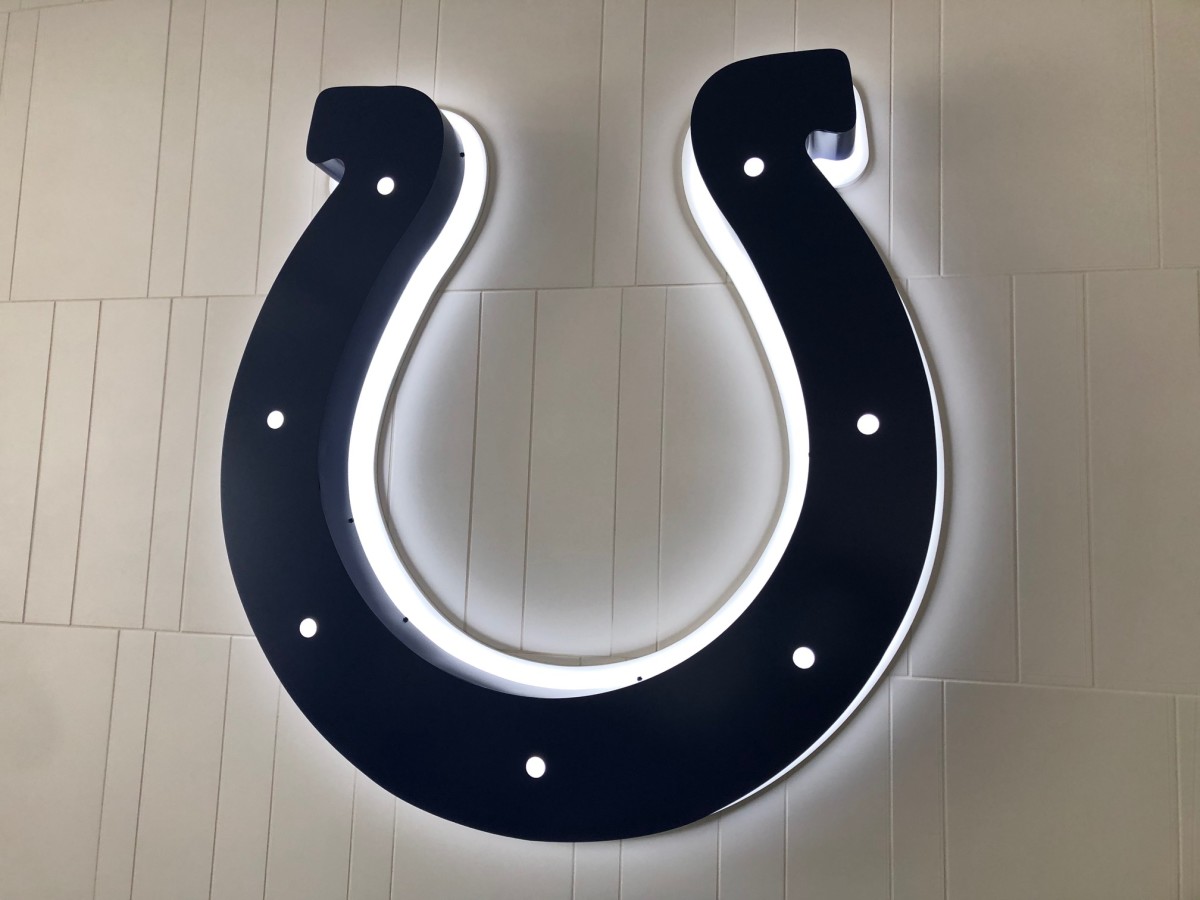 The Colts' horseshoe is synonymous with the franchise's deep NFL history that dates back to 1953.