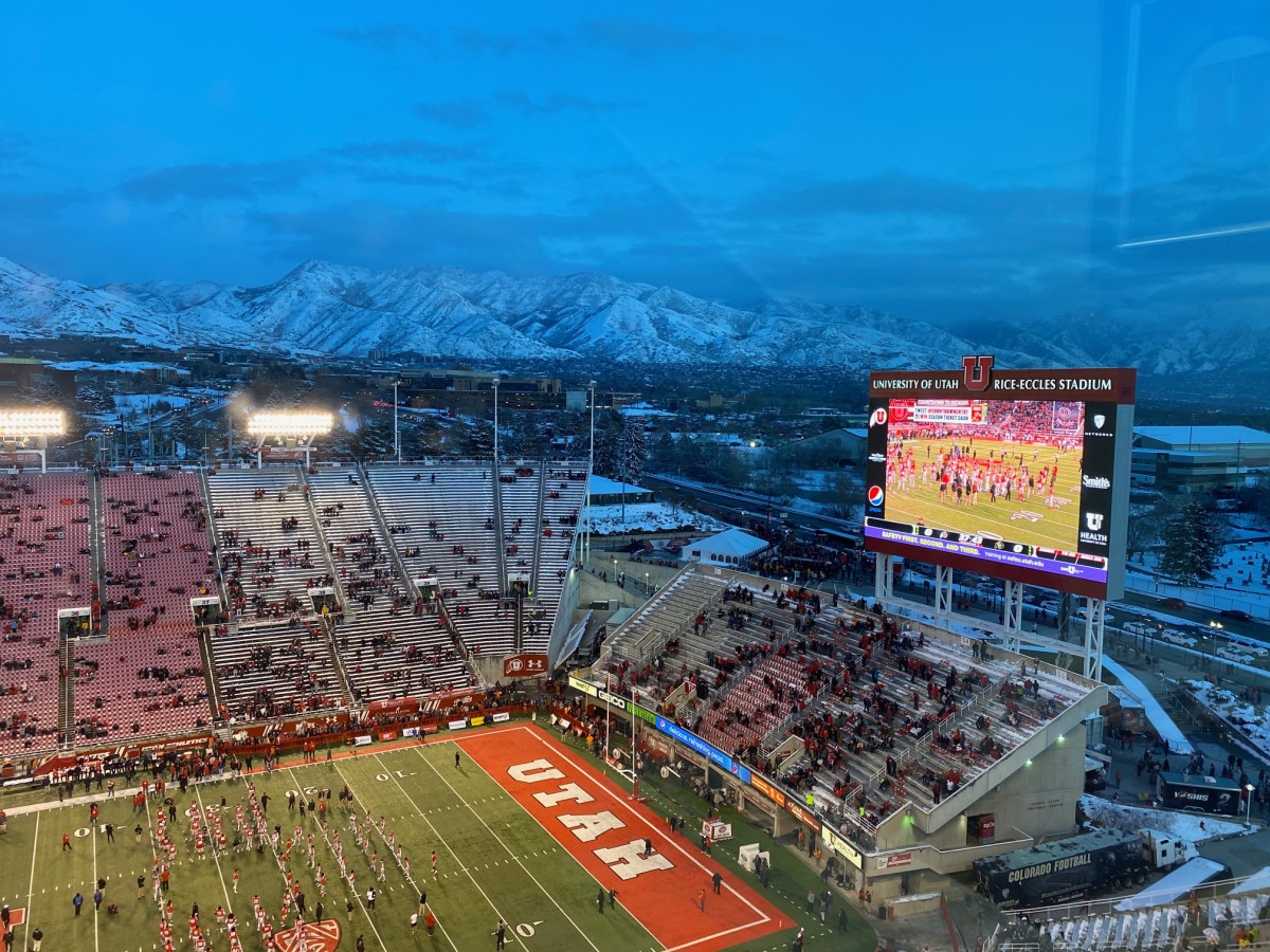 View from the Rice Eccles Stadium Press Box