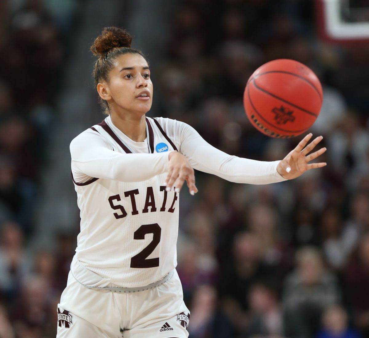 Mississippi State's Andra Espinoza-Hunter is opting out of the upcoming basketball season. (Photo by Keith Warren)