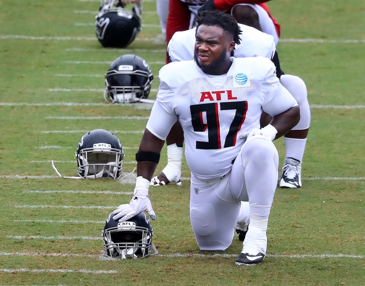 Atlanta Falcons defensive tackle Grady Jarrett is preparing hard each