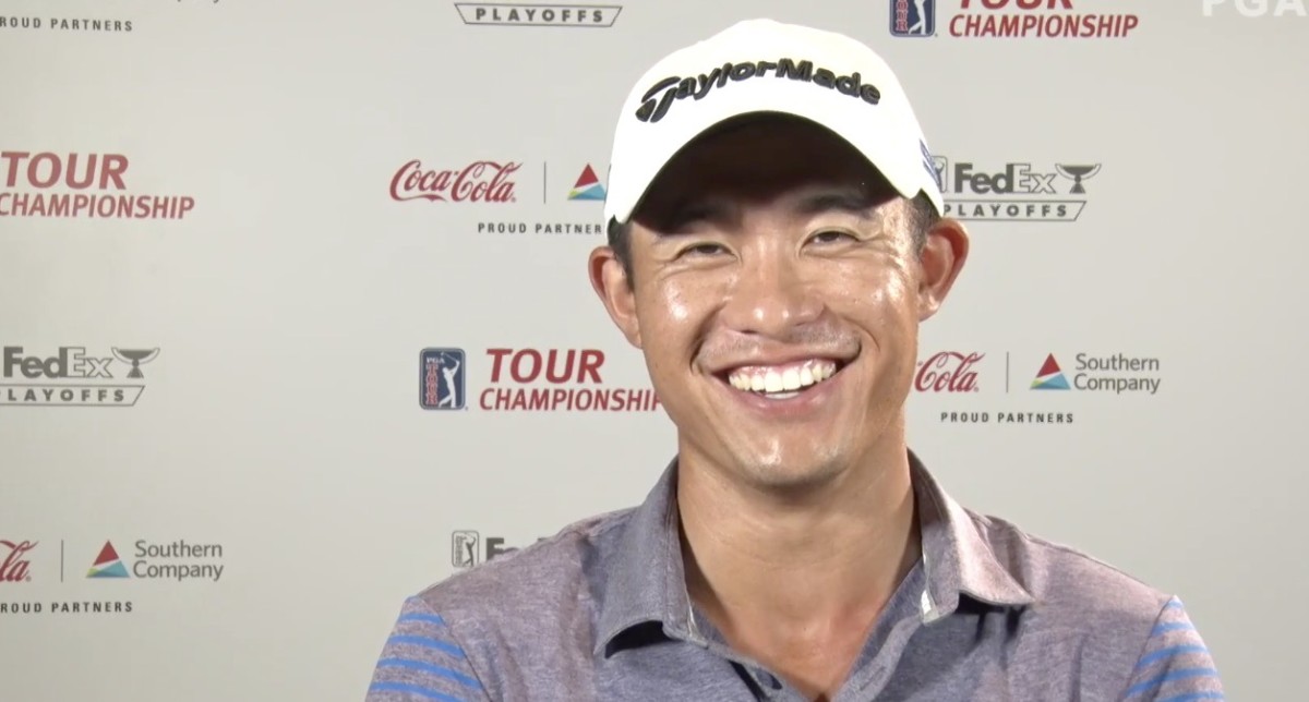 Former Cal star Collin Morikawa appears calm and excited about the Tour Championship
