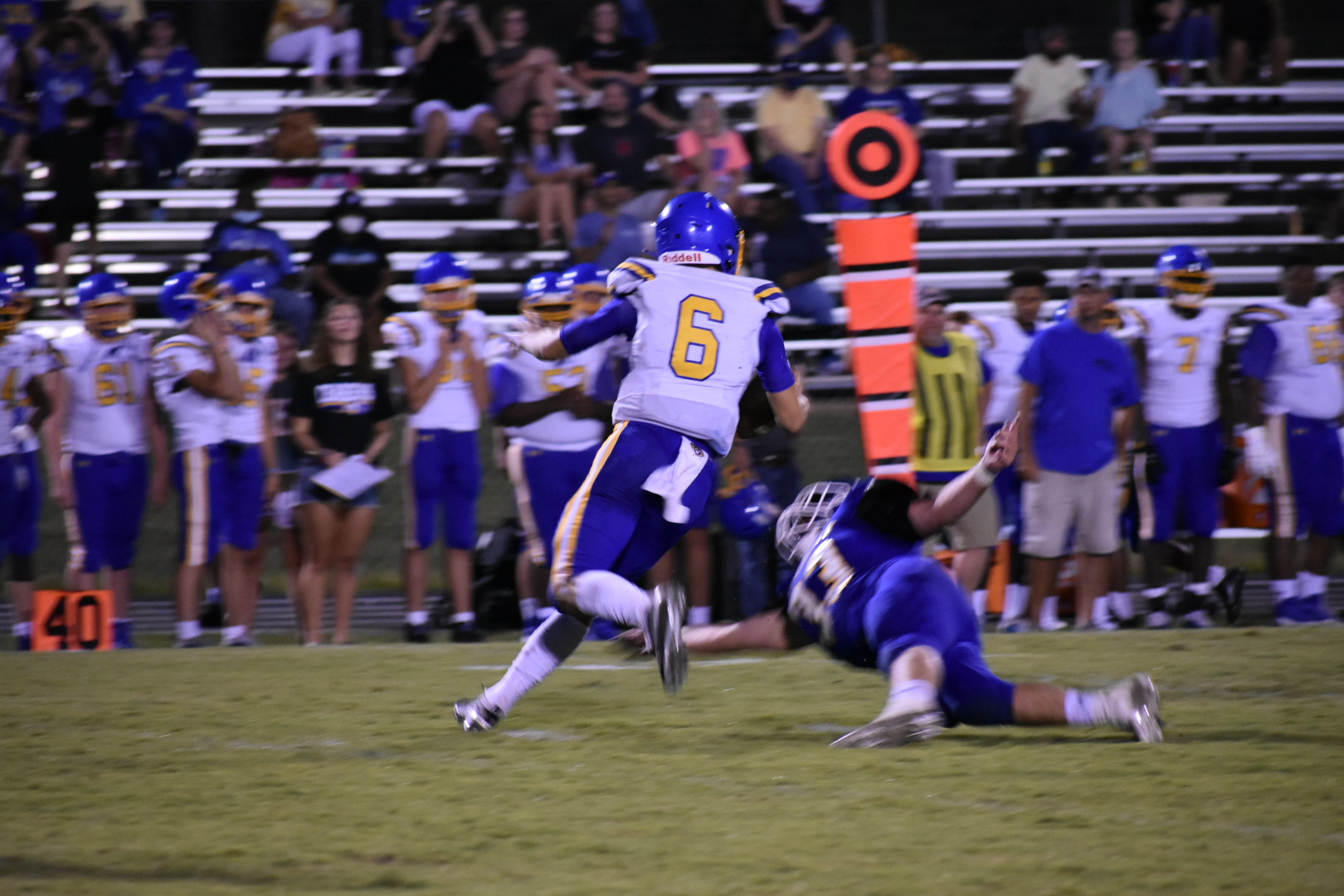 Ty Simpson escapes McNairy Central defender.