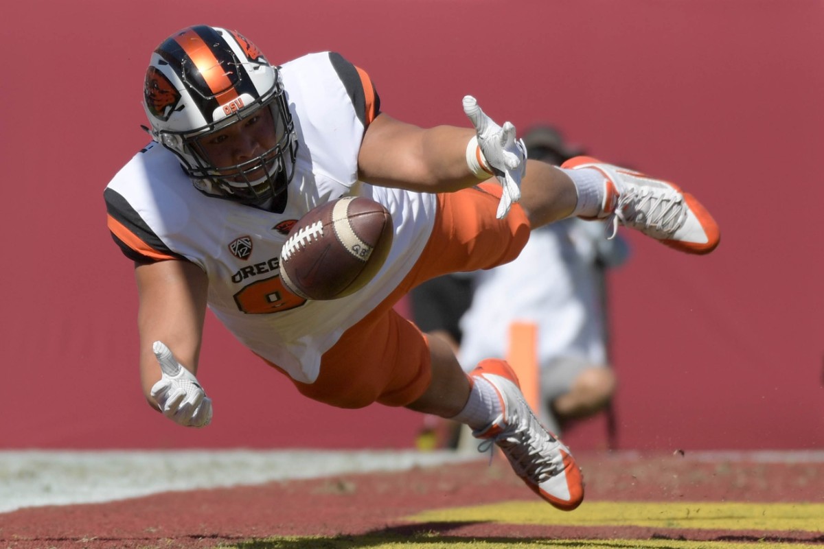 Undrafted Oregon State tight end Noah Togiai was awarded to the Indianapolis Colts on a Sunday waiver claim.