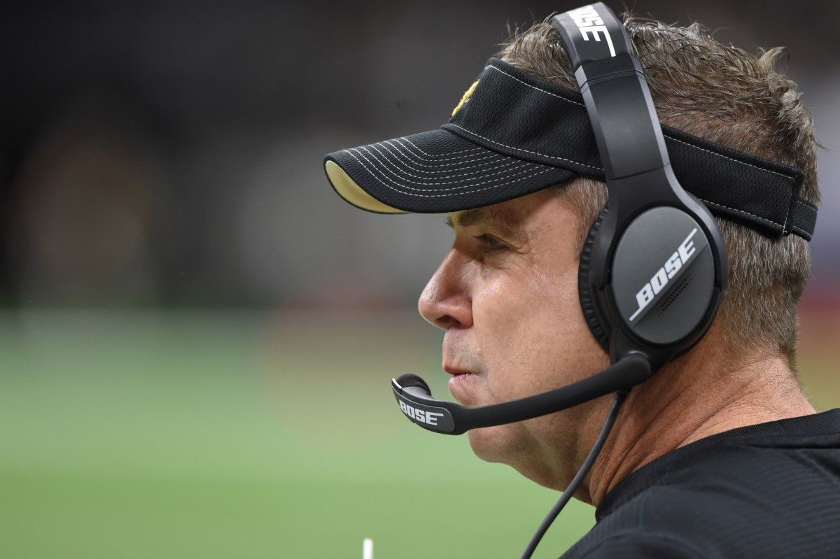 Saints head coach Sean Payton