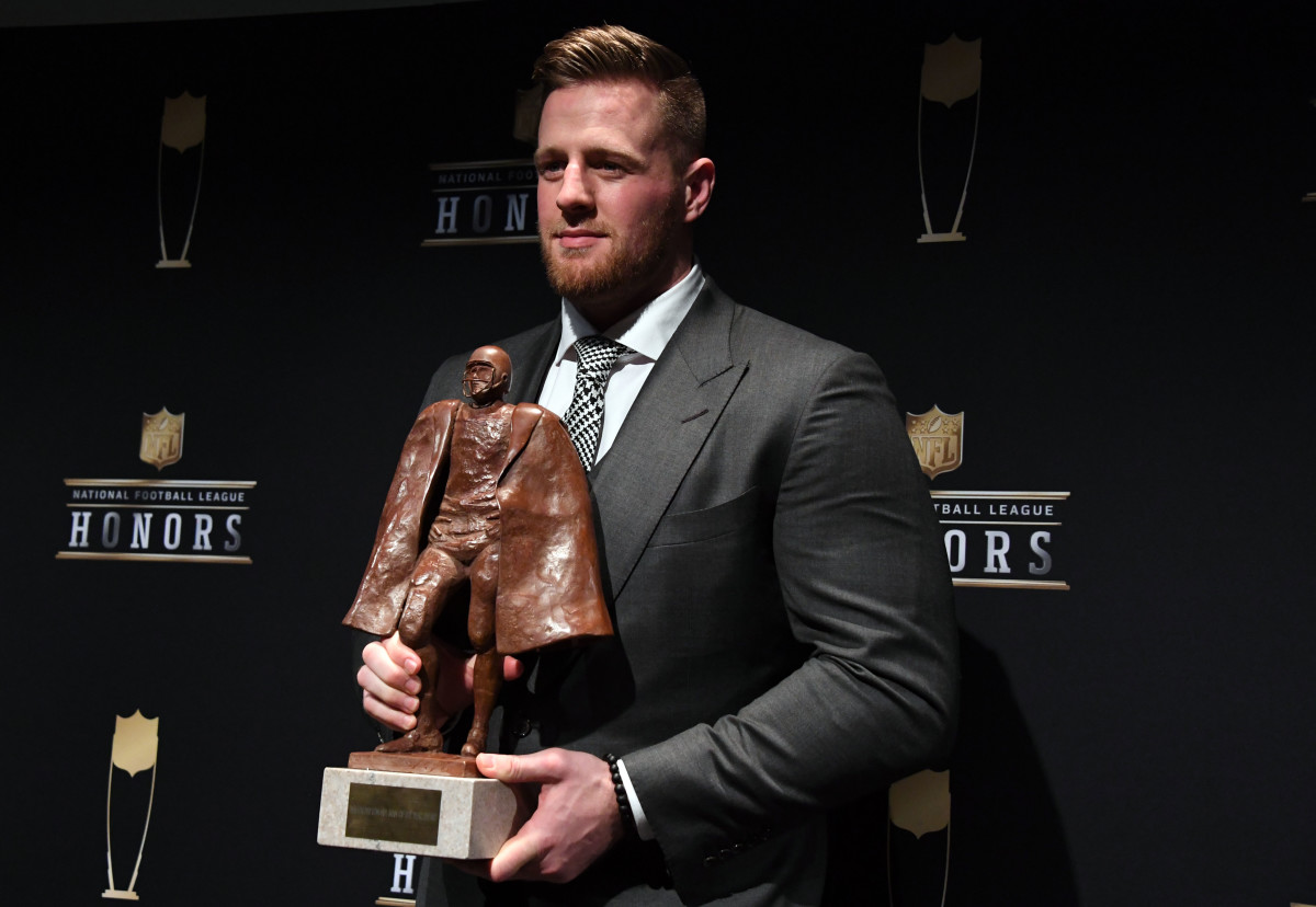 Walter Payton NFL Man of the Year winner J.J. Watt of the Texans, Feb. 3, 2018