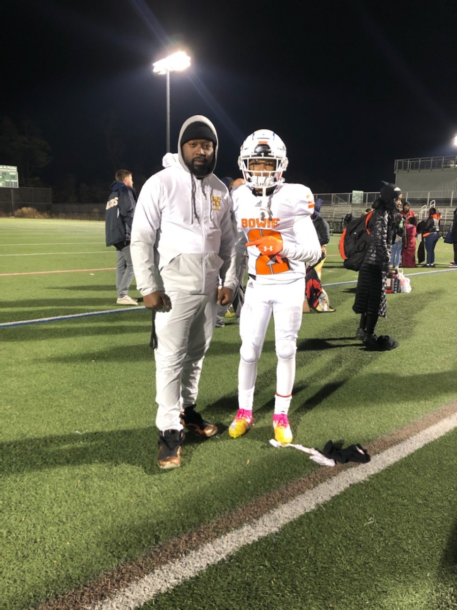 Athletic Republic Director of Sports Performance Justin Winters & 2025 defensive back Blake Woodby