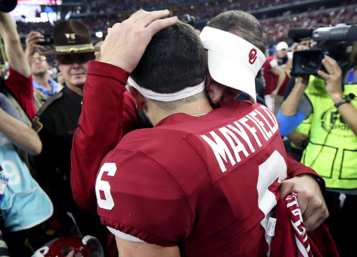 Baker Mayfield and Lincoln Riley