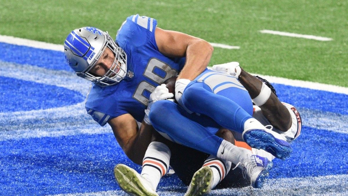 Detroit Lions tight end T.J. Hockenson