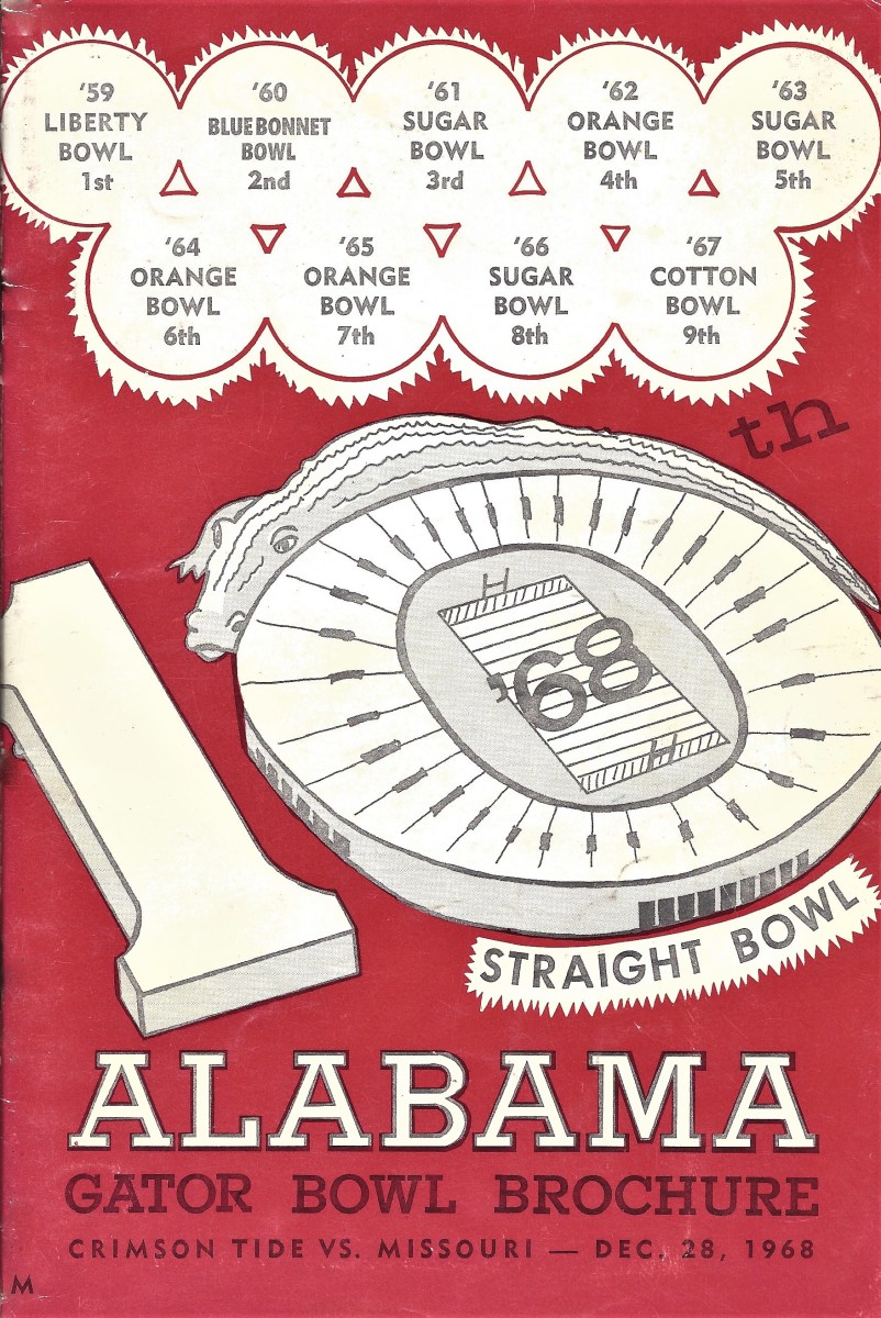 Throwback ThursdayAlabama footballMissouri surprise1968 Gator Bowl