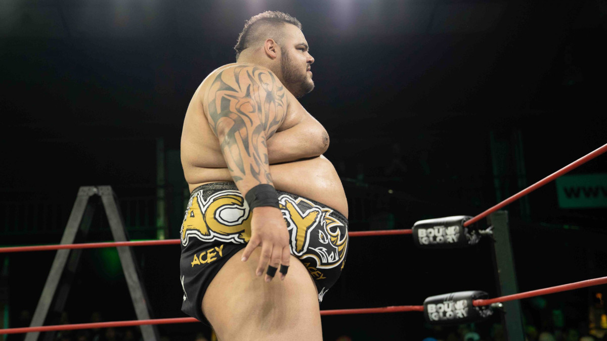 Impact Wrestling's Acey Romero in the ring