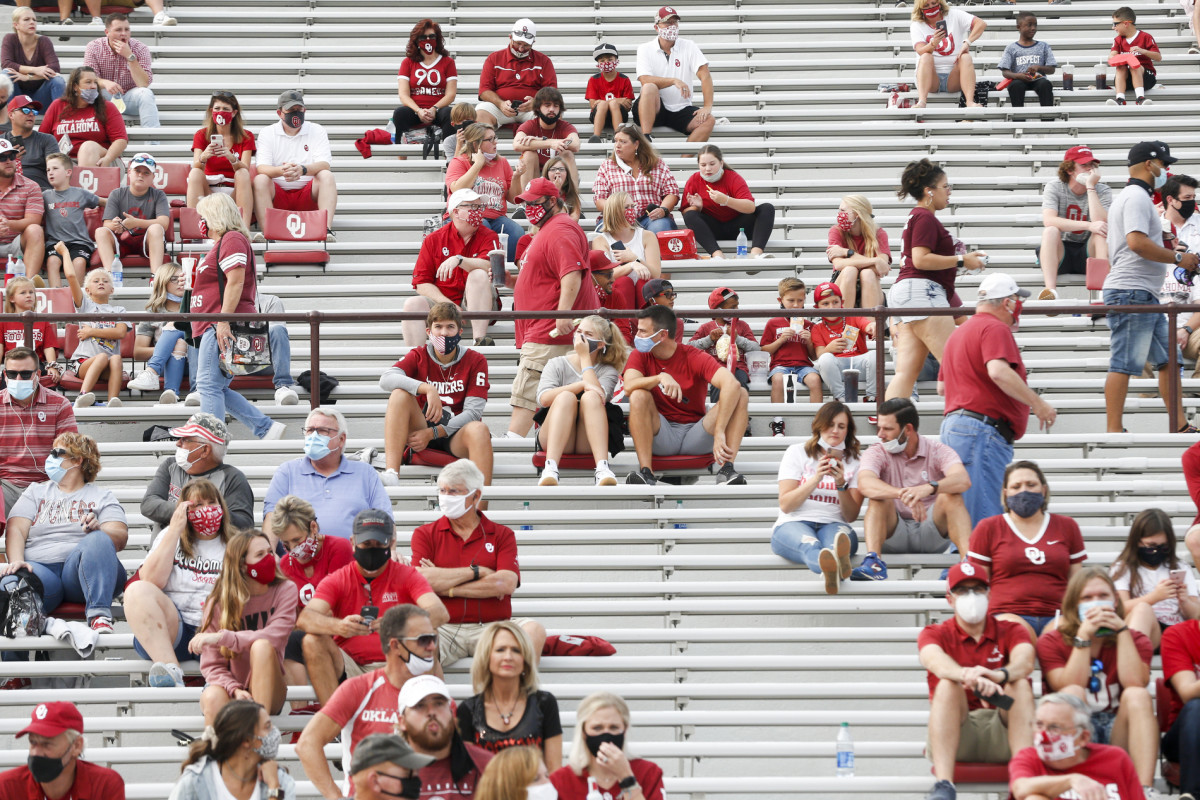 OU fans during the Sooners' game against Missouri State