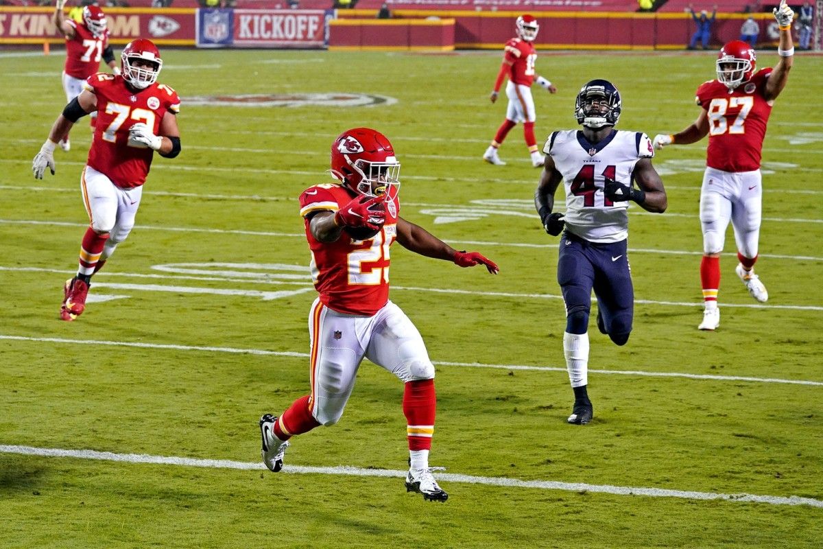 Chiefs Running Back, Clyde Edwards-Helaire