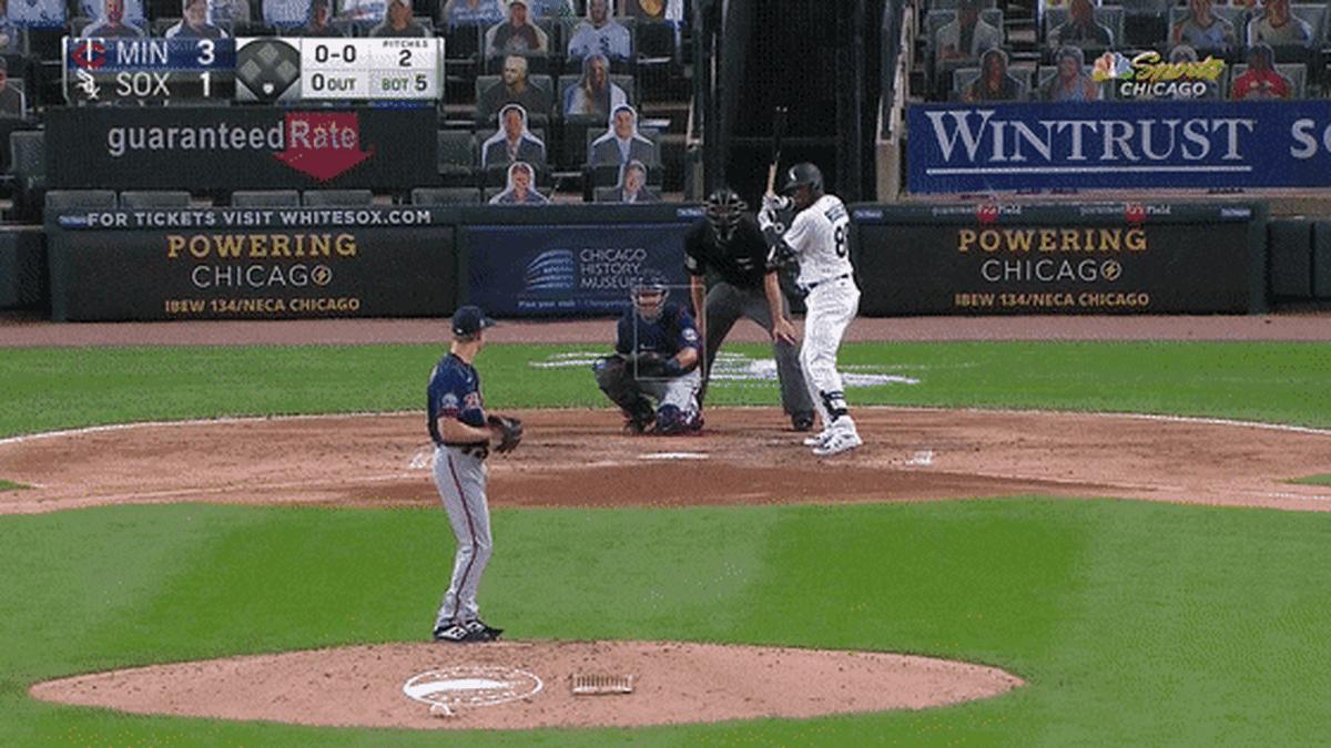 Robert foul ball vs. MIN on 9/16.