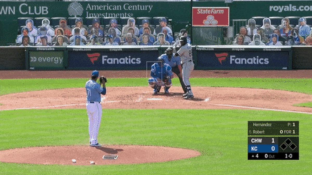 Robert foul ball vs. KC on 9/6.