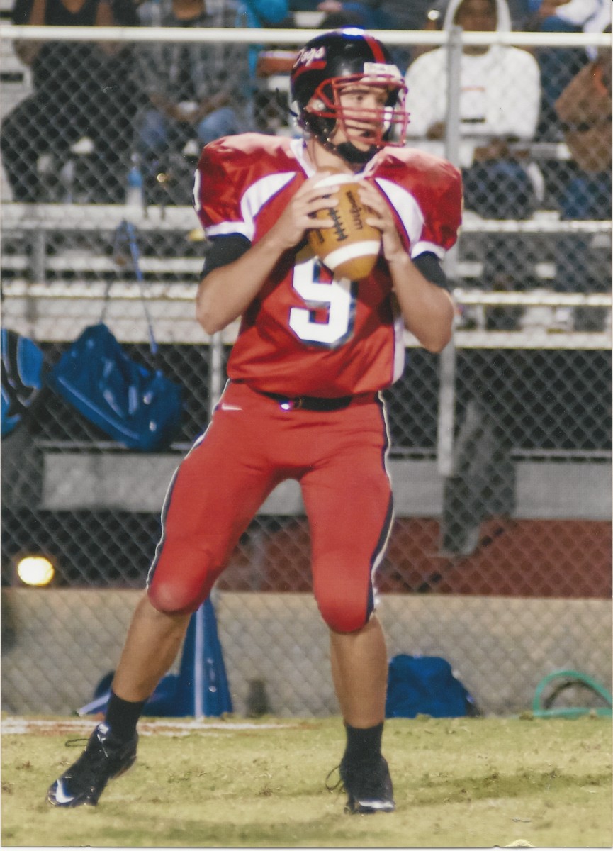 Minshew enters the game for the first time for BHS. Photo Courtesy: Minshew Family