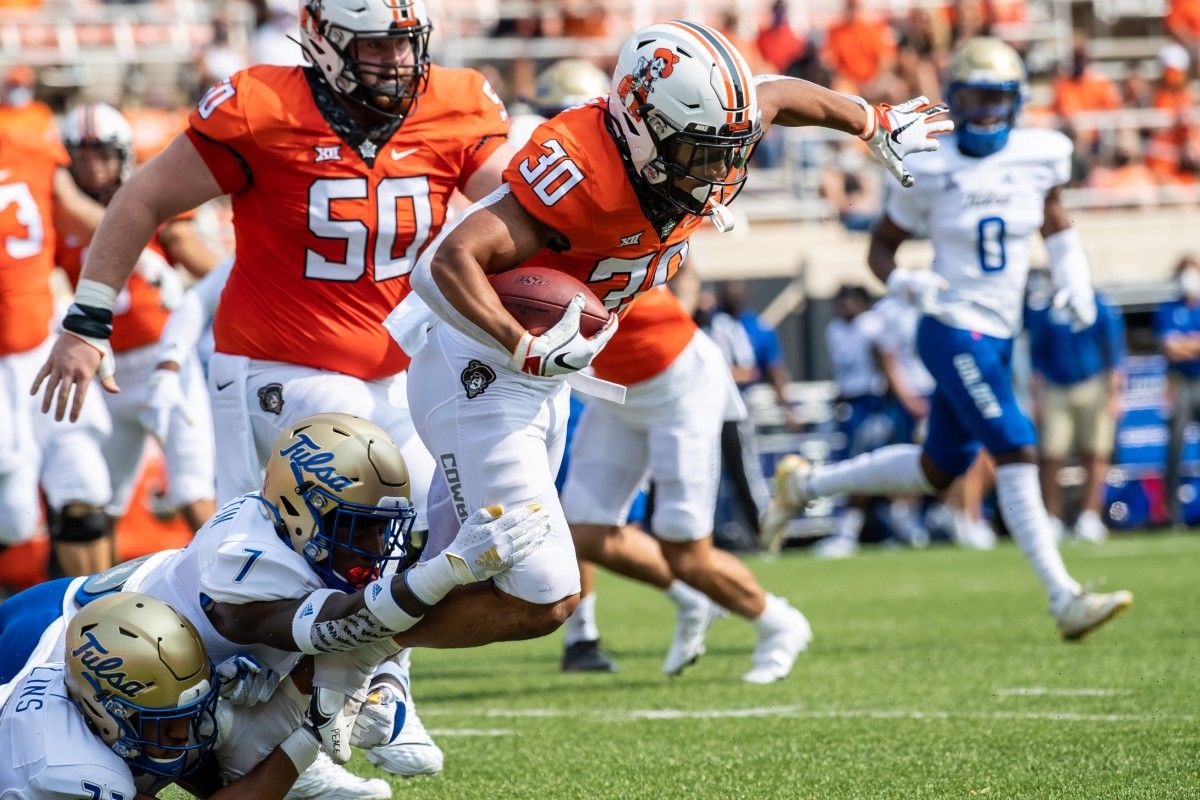 Blocking is an issue when Chuba Hubbard only averages 3.4-yards per carry and the offense only runs for 139-yards overall.
