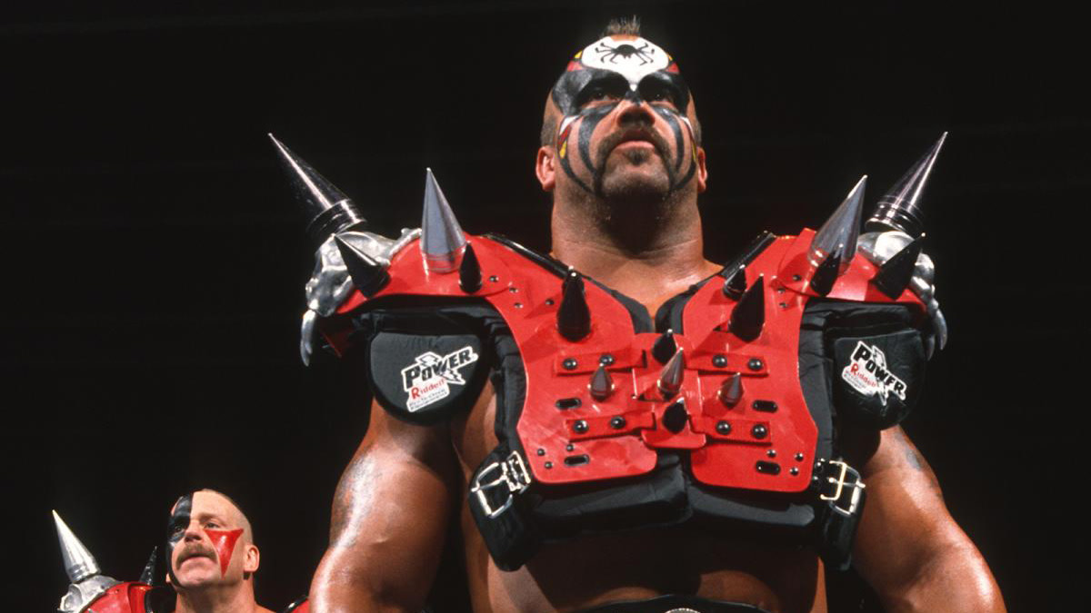 Joe "Road Warrior Animal" Laurinaitis in the ring for WWE