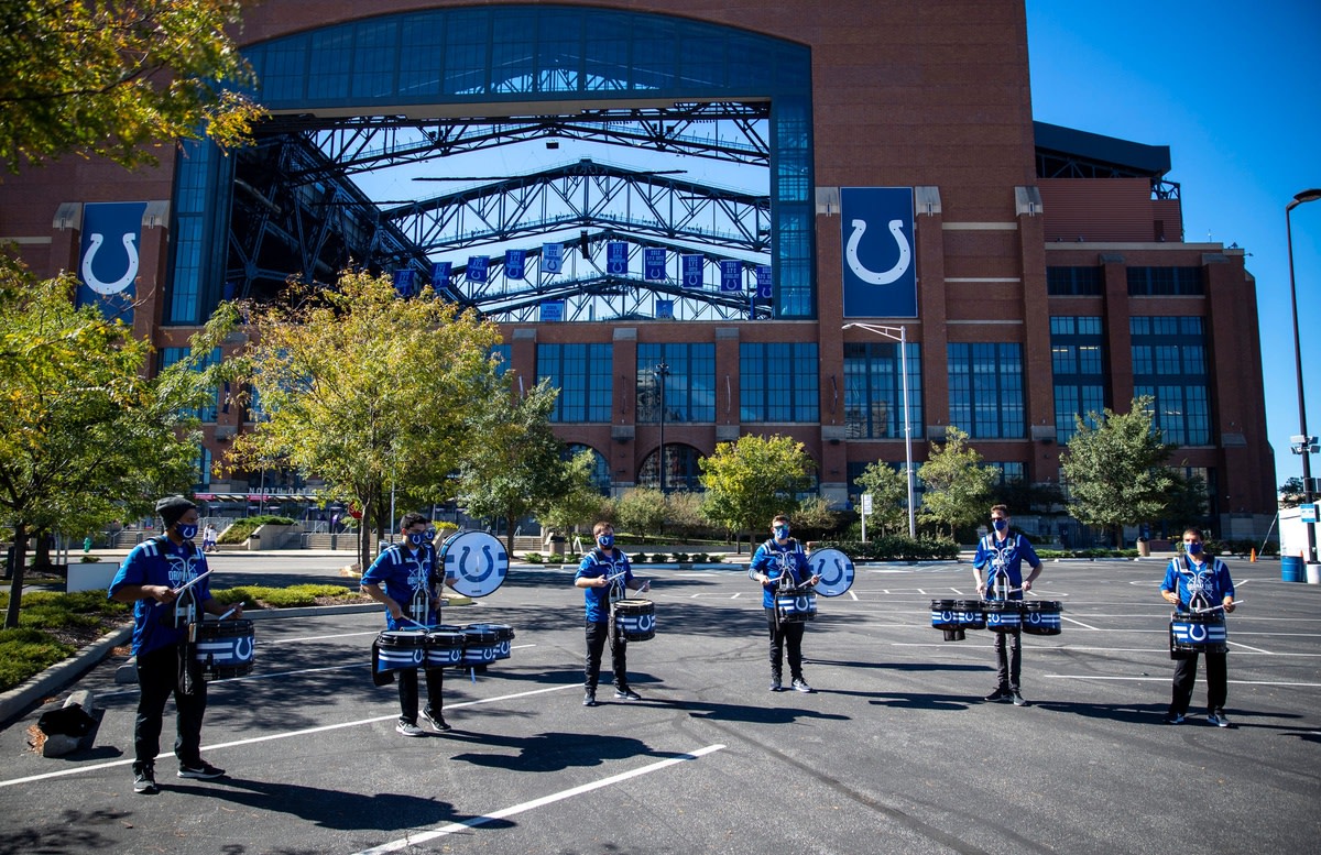 The Lucas Oil Stadium roof and window were open for the Week 2 matchup between the host Indianapolis Colts and visiting Minnesota Vikings.