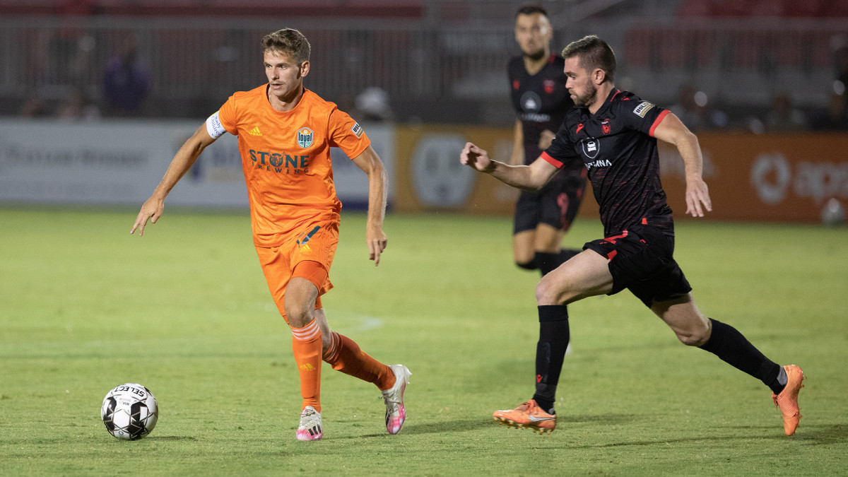 San Diego Loyal midfielder Collin Martin