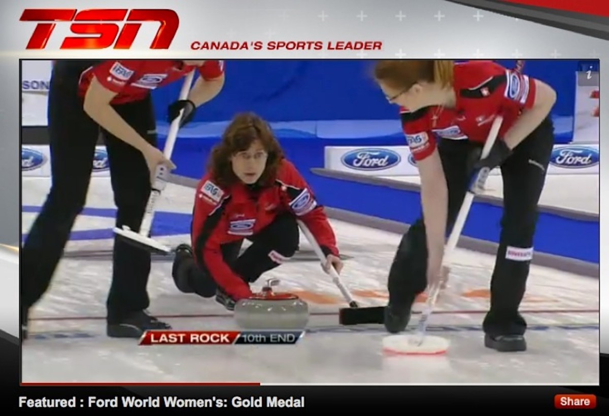 curling on television today