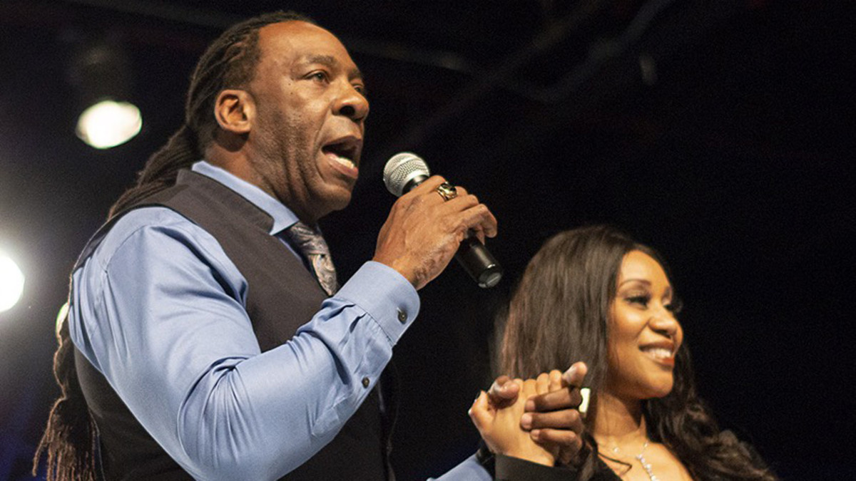 Booker T and his wife, Sharmell Huffman