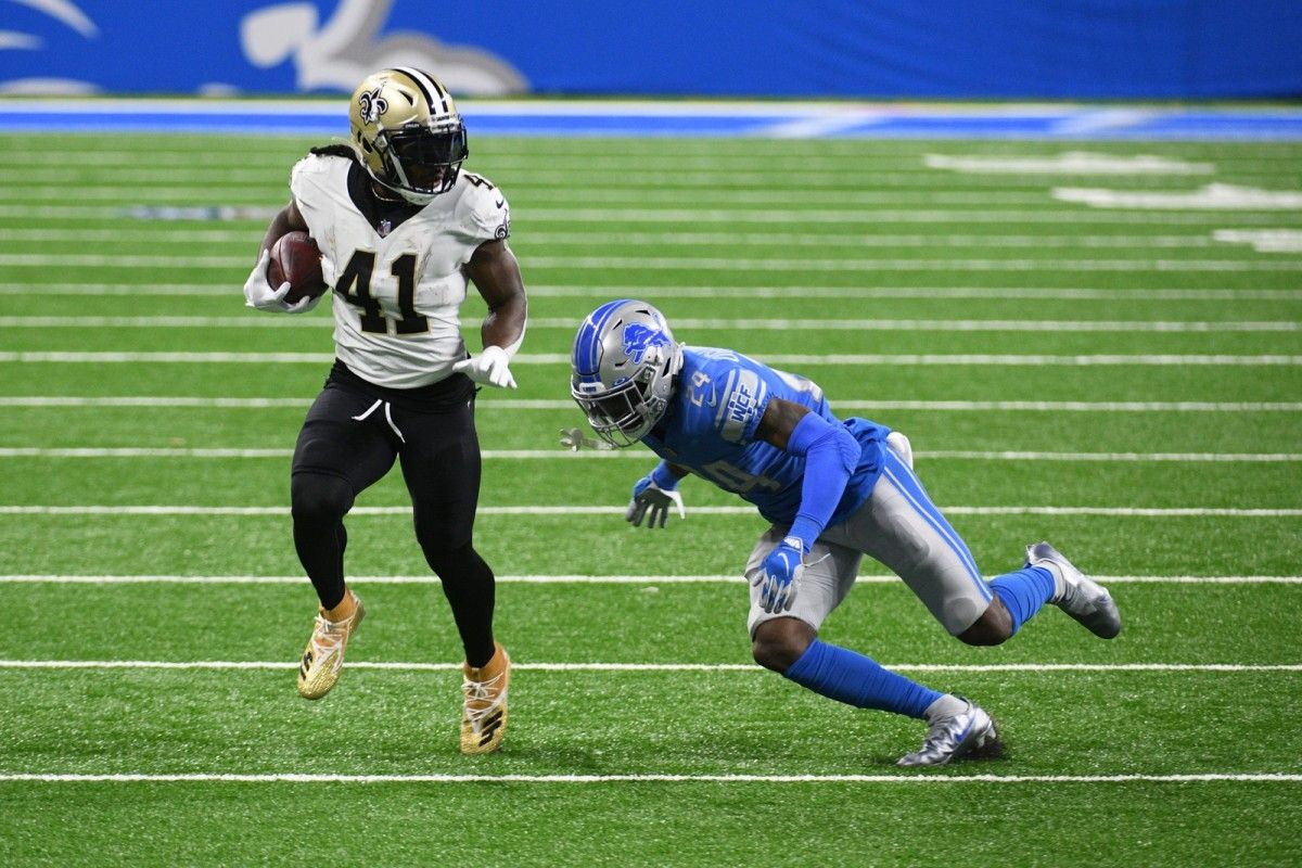 Saints running back Alvin Kamara