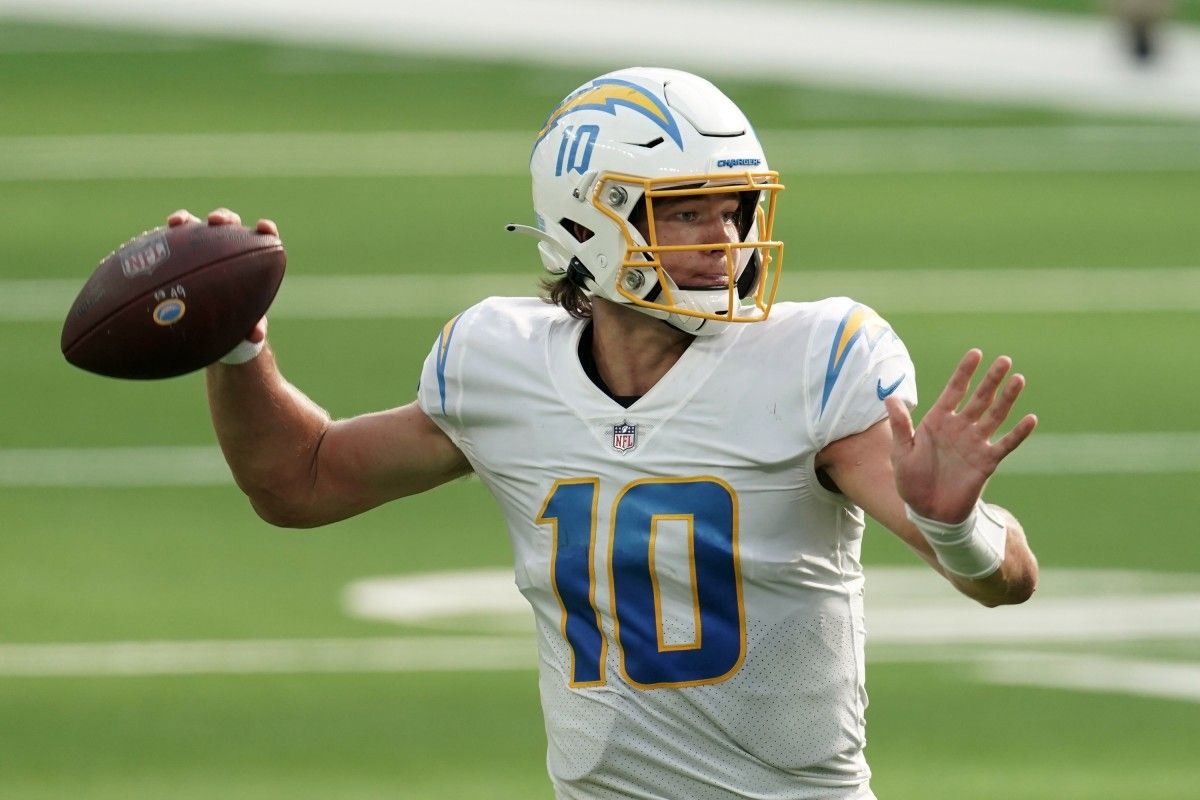 Los Angeles Chargers QB Justin Herbert faces Saints