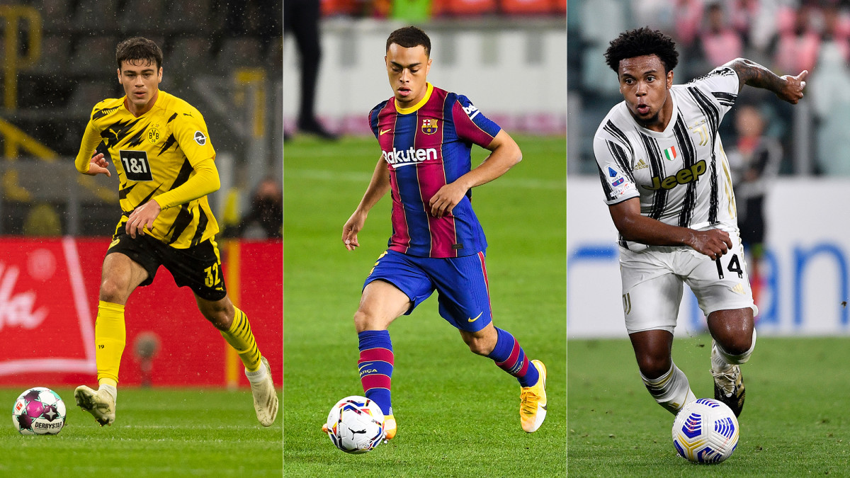 Gio Reyna, Sergiño Dest and Weston McKennie