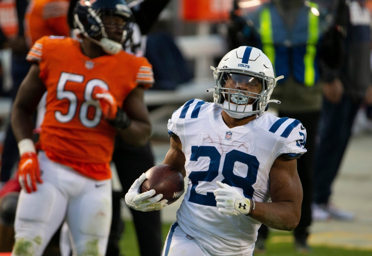 Indianapolis Colts rookie running back Jonathan Taylor leads the team in rushing after four games.