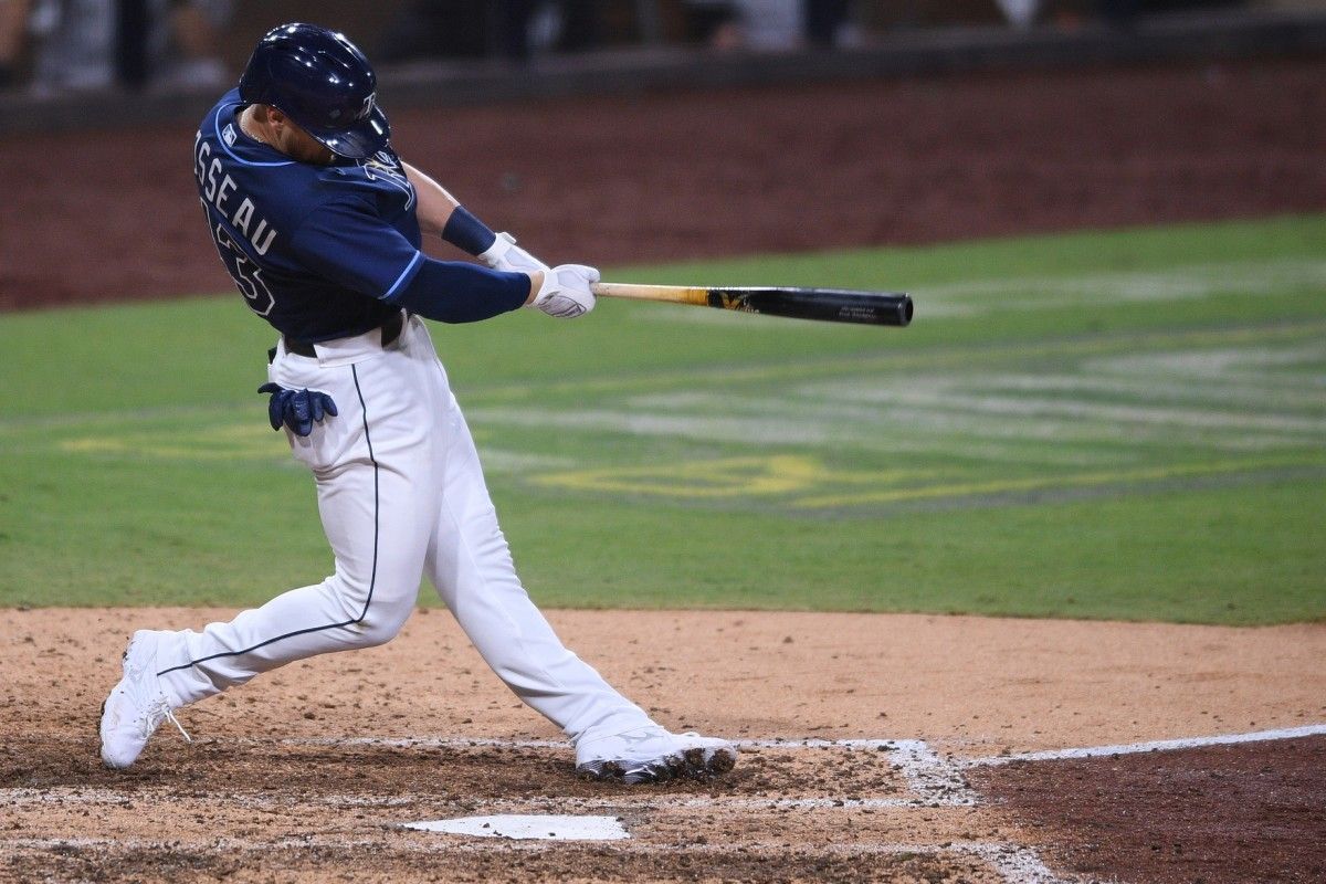 Mike Brosseau connects on the game-winning homer. (USA TODAY Sports)