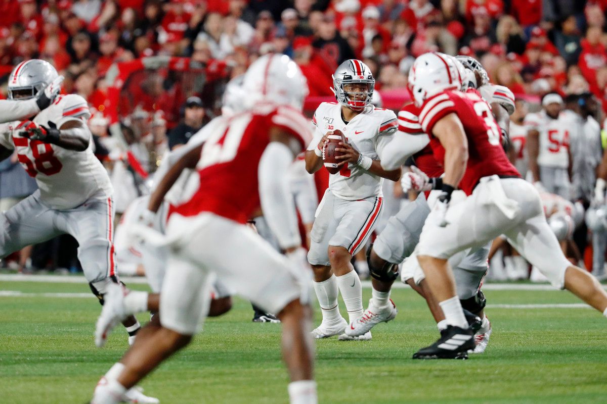 Justin Fields vs. Nebraska on Sept. 28, 2019