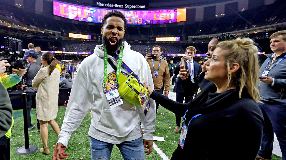 Odell Beckham Jr. at the national championship in January