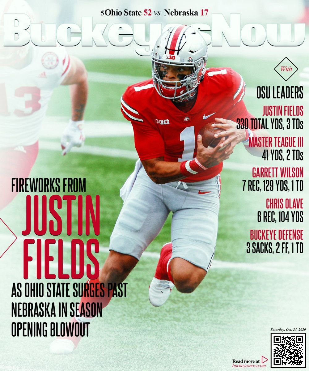 Magazine Cover graphic following Ohio State's 52-17 win over Nebraska.