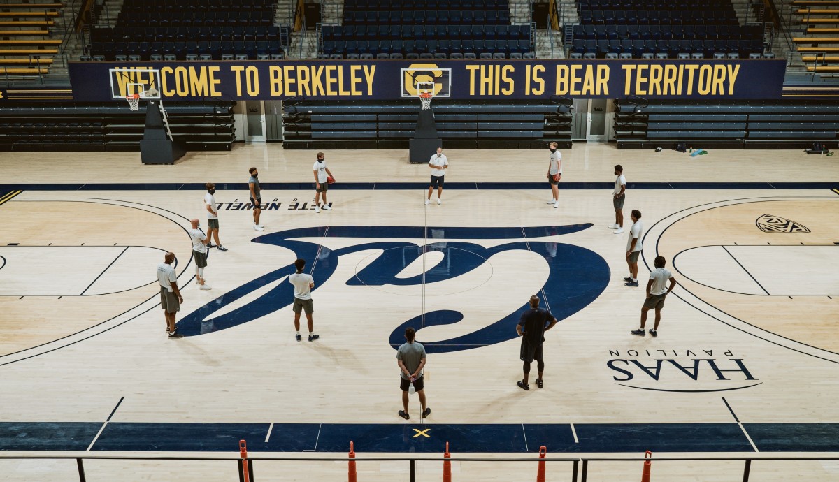 Cal during a recent basketball practice at Haas Pavilion