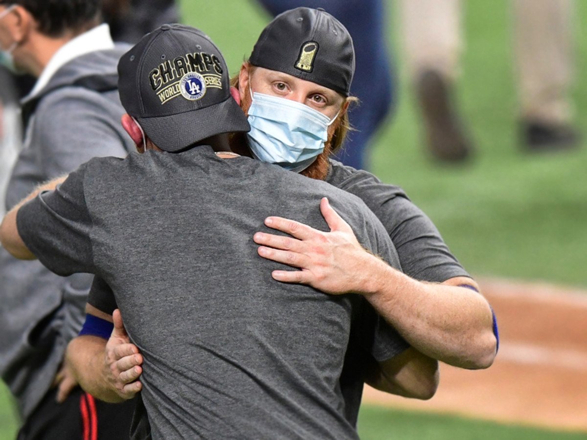 Turner Hug WS Celebration