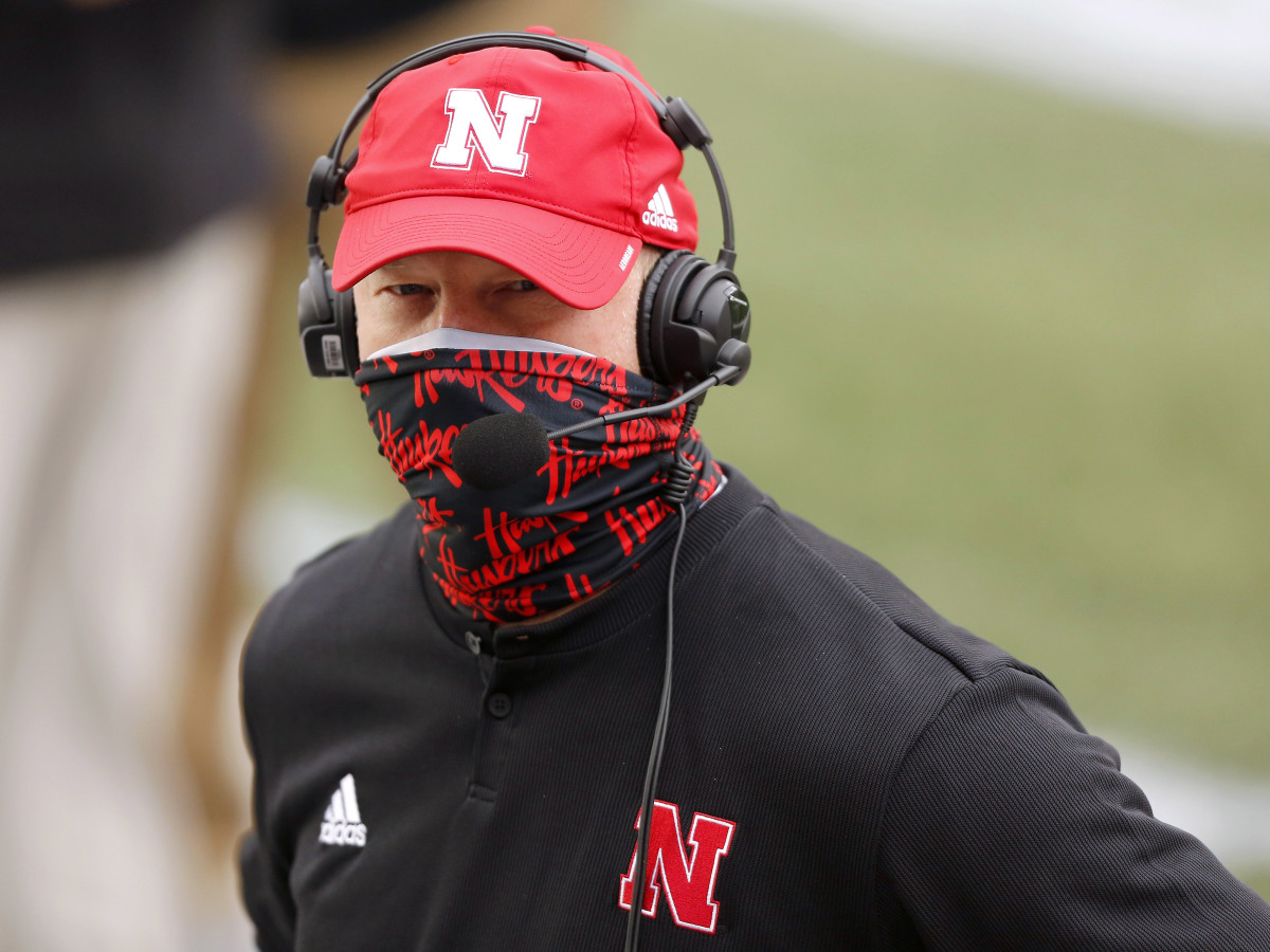 Nebraska Cornhuskers head coach Scott Frost before the game between the Ohio State Buckeyes and the Nebraska Cornhuskers at Ohio Stadium.