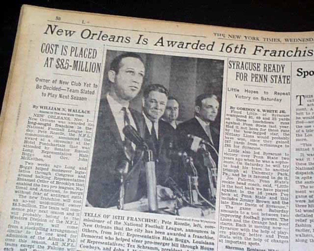 On this day in 1966 - the Saints were - New Orleans Saints