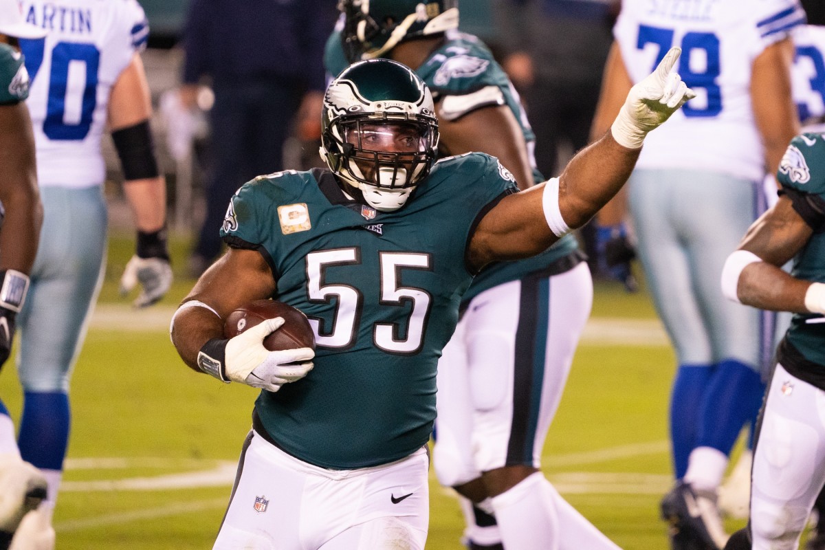 Brandon Graham notches his seventh sack of season on the first half against the Cowboys