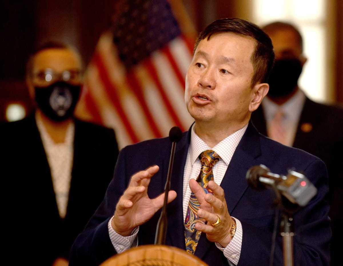 Choi (bottom) replaced Wolfe following his 2015 resignation (above), and has sought to avoid a repeat of the protests that led to his predecessor's ouster.