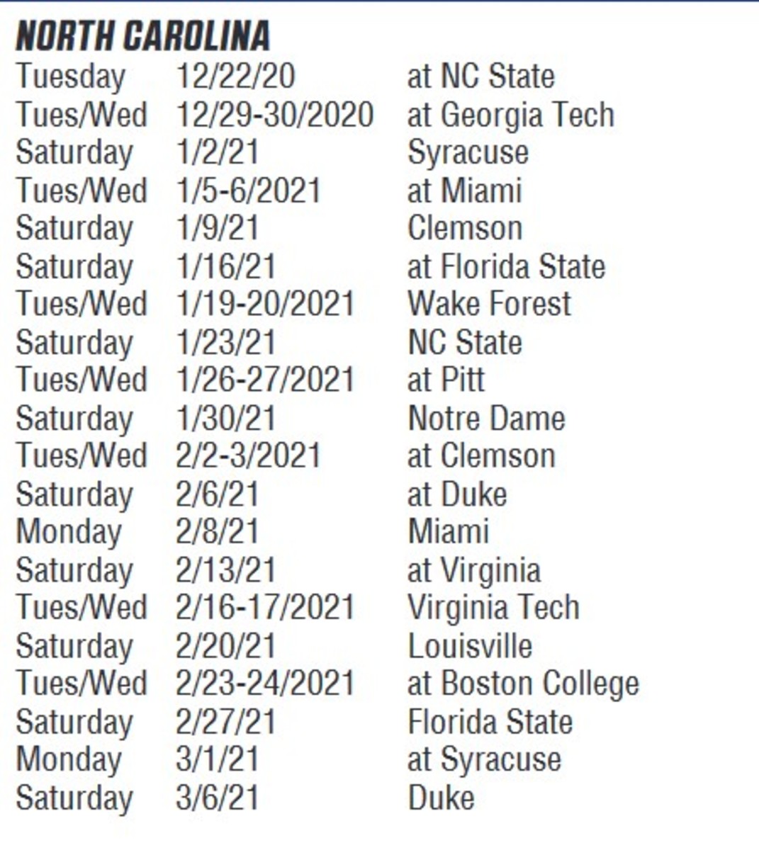 Unc Basketball Schedule 202223 Printable Festival Schedule 2022