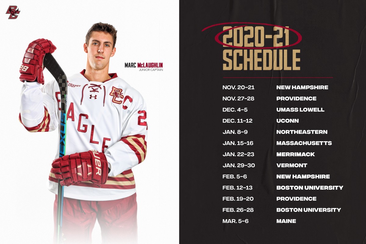 Boston College Men's Hockey Schedule Released Sports Illustrated