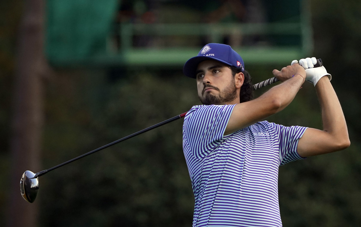 Abraham Ancer during the first round of The Masters
