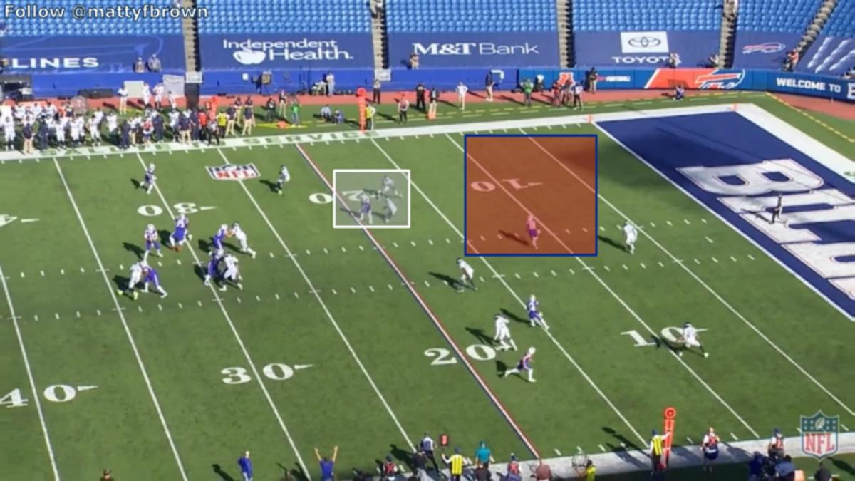 Both Tre Flowers and Jamal Adams took the weak No. 1 hitch; this left touchdown space behind to No. 3 up