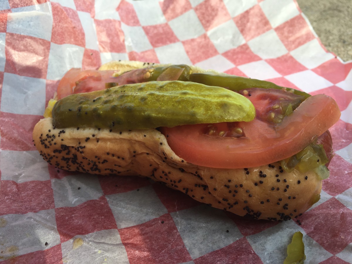 The Chicago dog at Mustard's Last Stand is about as good as a hotdog can be good.