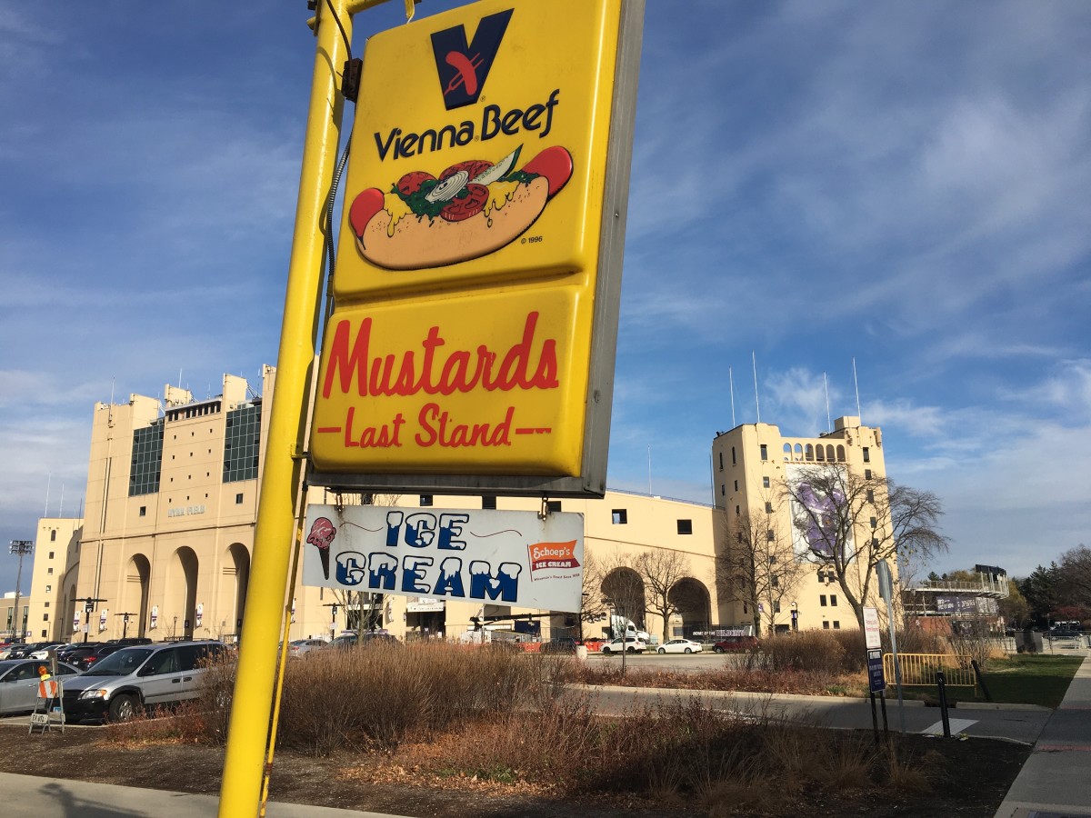 Mustard's Last Stand, located two blocks from Northwestern's Ryan Field, has been serving hotdogs, ice cream and fries for more than 50 years.