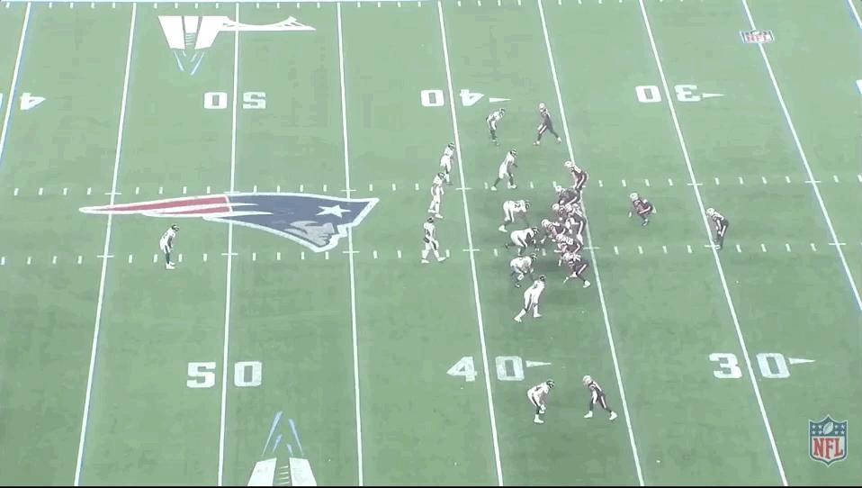 1ST & 10 AT New England 37-yard line (3:55 remaining in 2nd quarter)